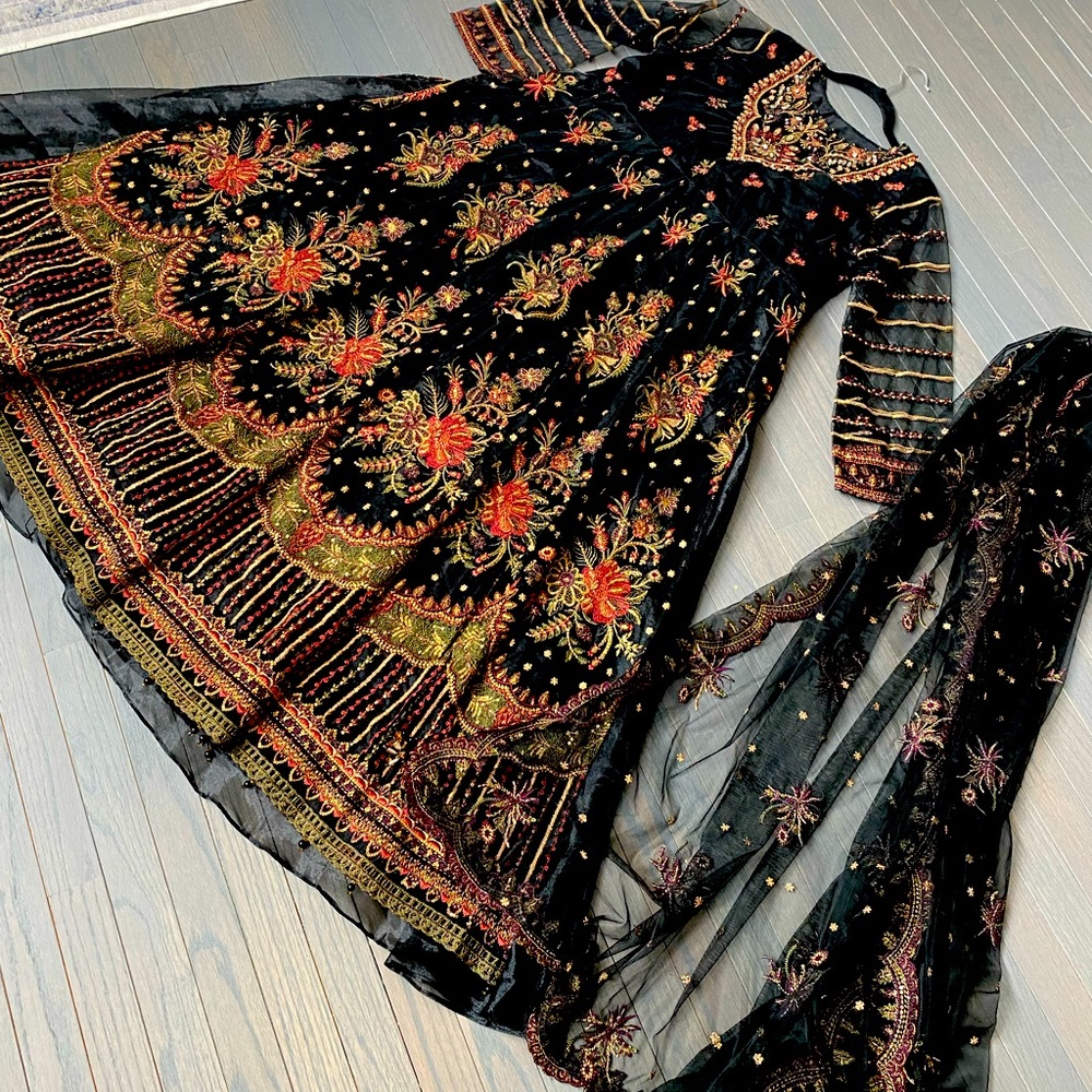 New indian Pakistani bridal gown maxi dresses